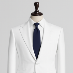 Blazer Fabric Birla Century Thick 100% Cotton Plain Colour White
