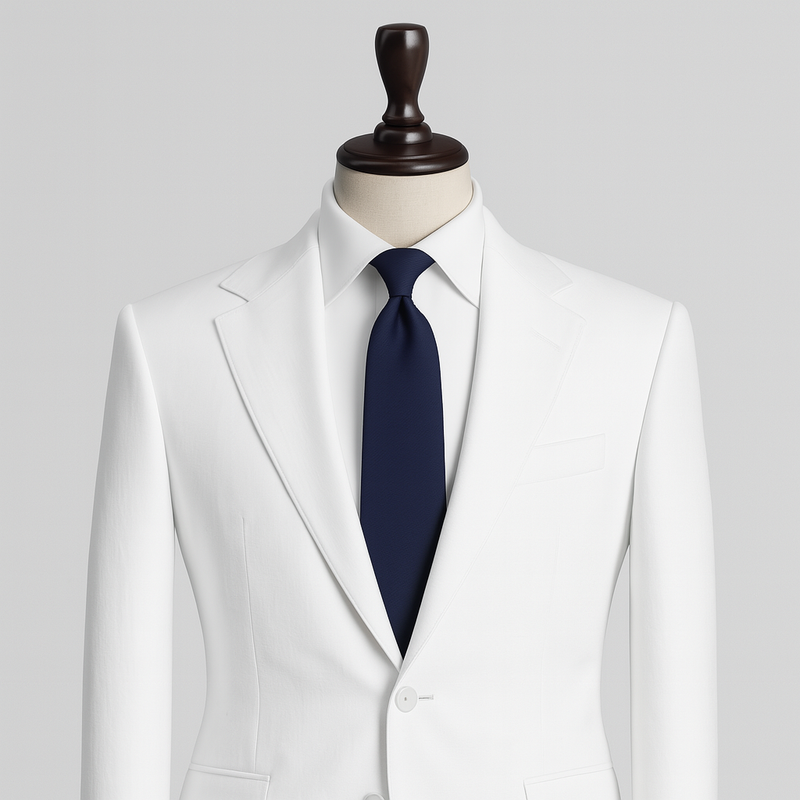 Blazer Fabric Birla Century Thick 100% Cotton Plain Colour White