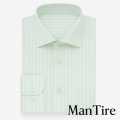 Shirt Fabric Soktas Giza Cotton Lining Colour Mint Green N White