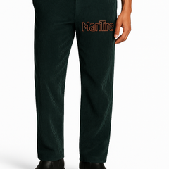 Corduroy Donear Pure Cotton Stretchable Thick Trouser Fabric Colour Pine Green