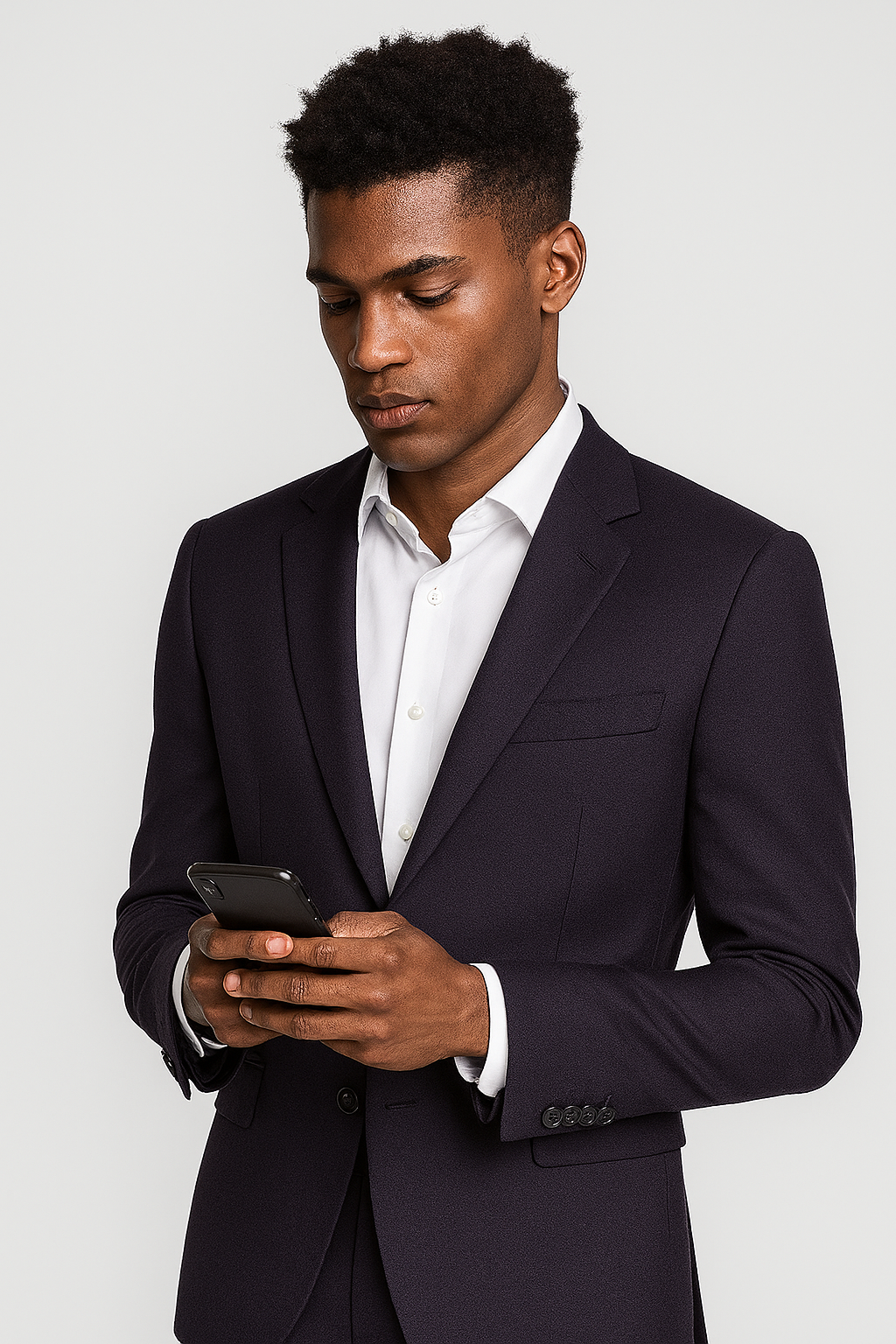 Suit Fabric Raymond Poly Viscose Dobby Color Indigo Lavender