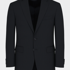 Suit Fabric Raymond Super Fine Wool Blended Small Lining Color Black