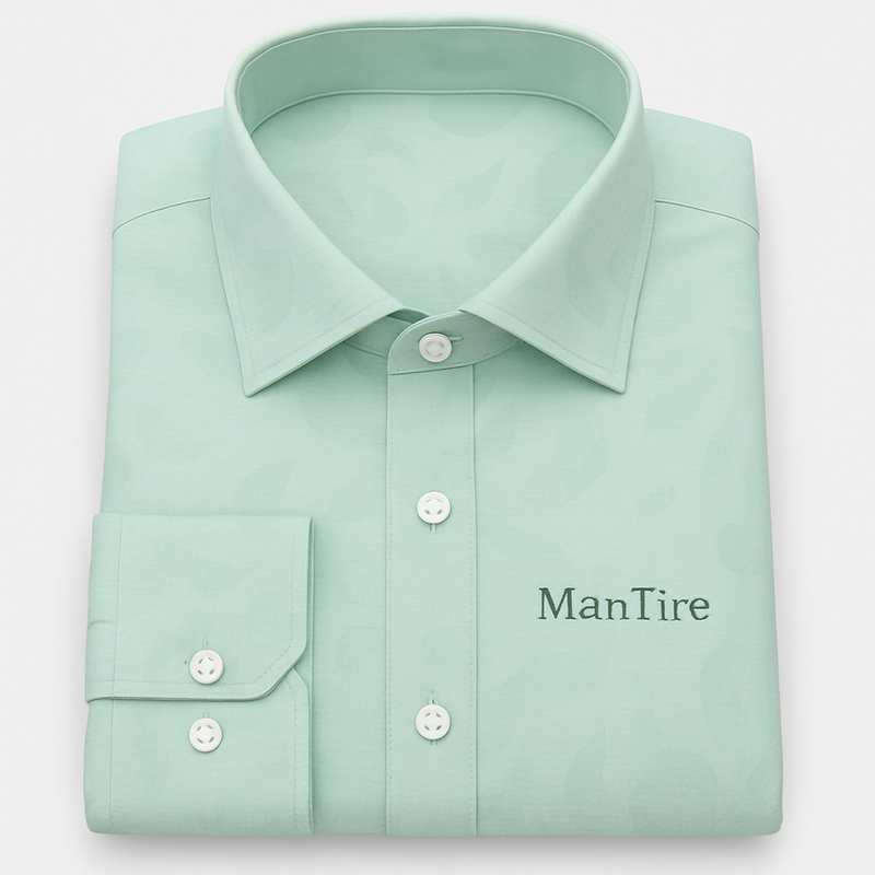 Shirt Fabric Soktas 100% Cotton Jacquard Colour Chetwode Green