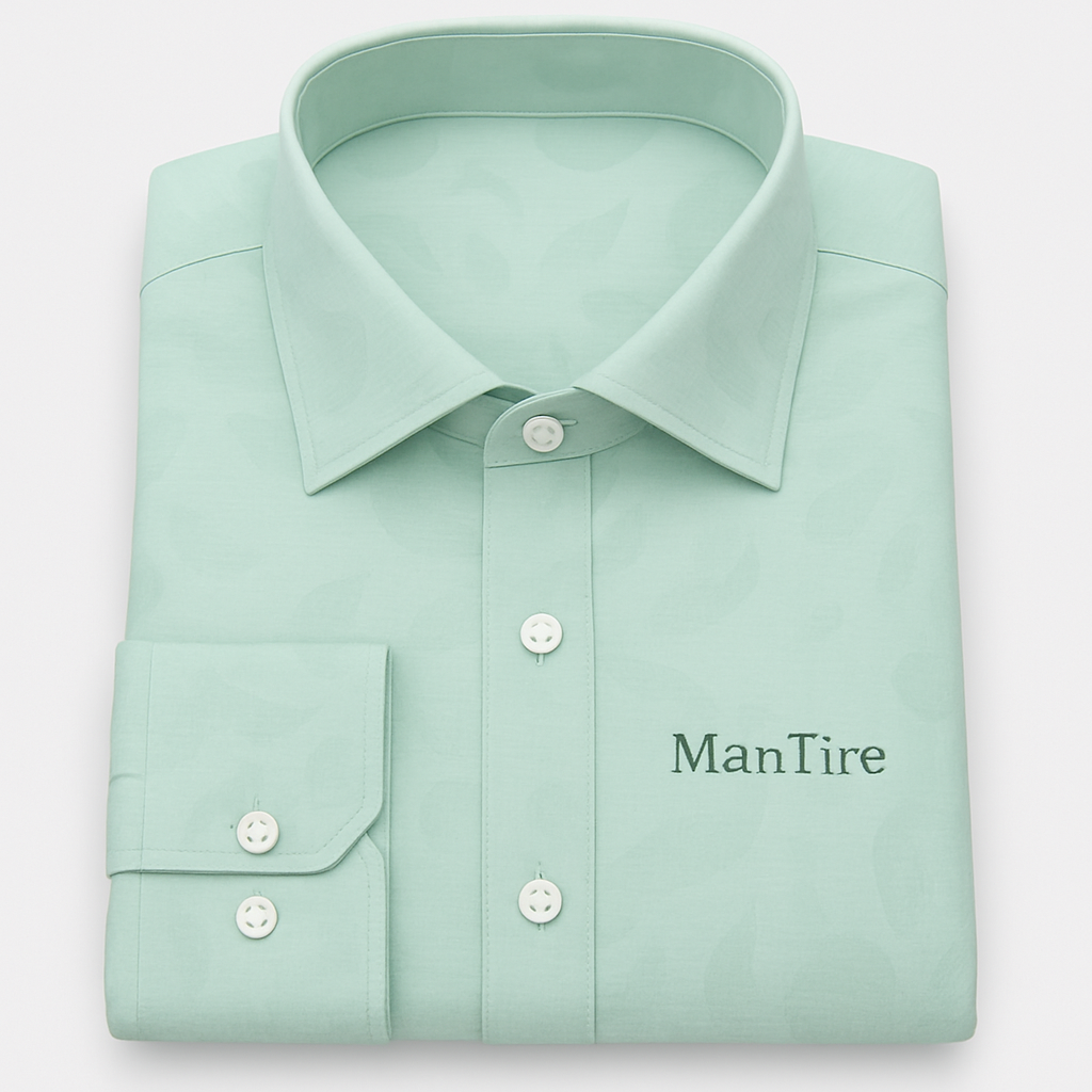 Shirt Fabric Soktas 100% Cotton Jacquard Colour Chetwode Green