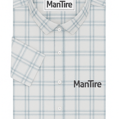 Warm Shirt Fabric Raymond Broad Check Colour Off White N Blue