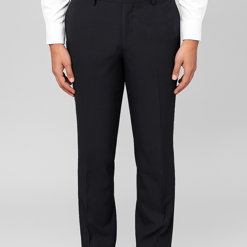 Trouser Fabric Donear Wool Blended Dobby Colour Black