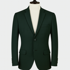 Blazer Fabric Raymond Poly Viscose Plain Colour Dark Green
