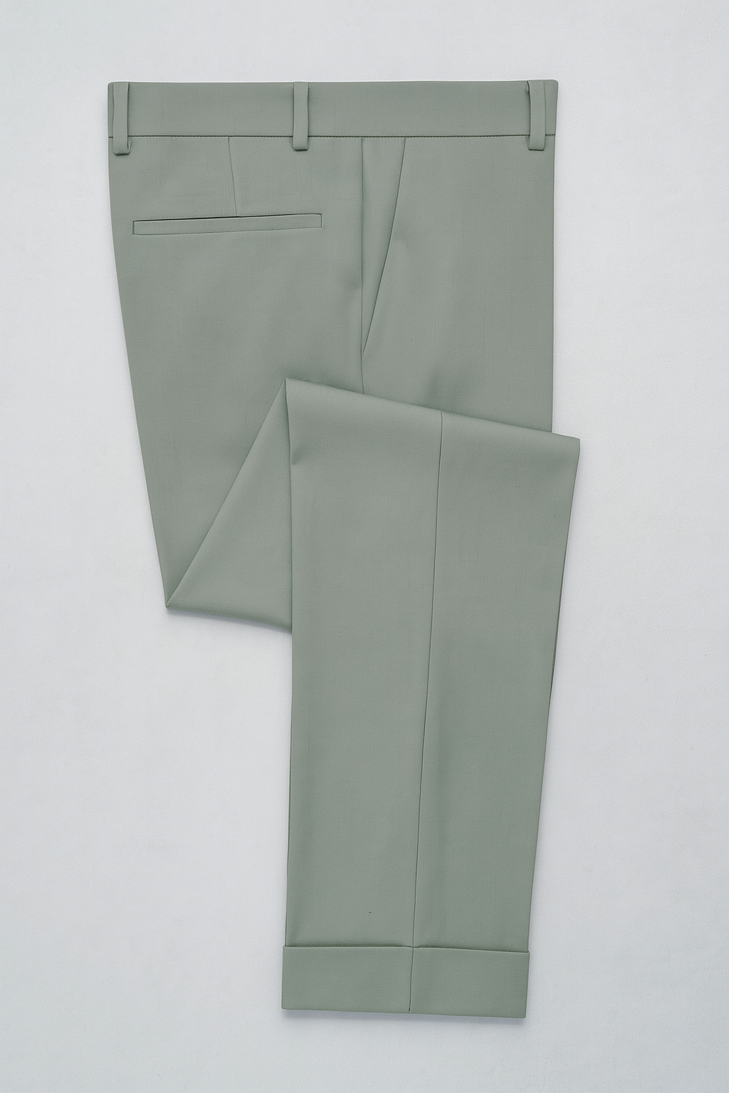 Trouser Fabric Donear Pure Cotton Plain Colour Light Pista Green