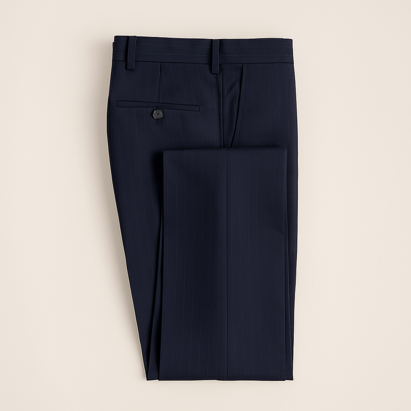 Trouser Fabric Raymond 90s Wool Blended Lining Colour Space Blue