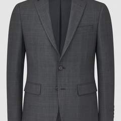 Blazer Fabric Raymond Poly Viscose Fine Count Mild Check Colour Grey