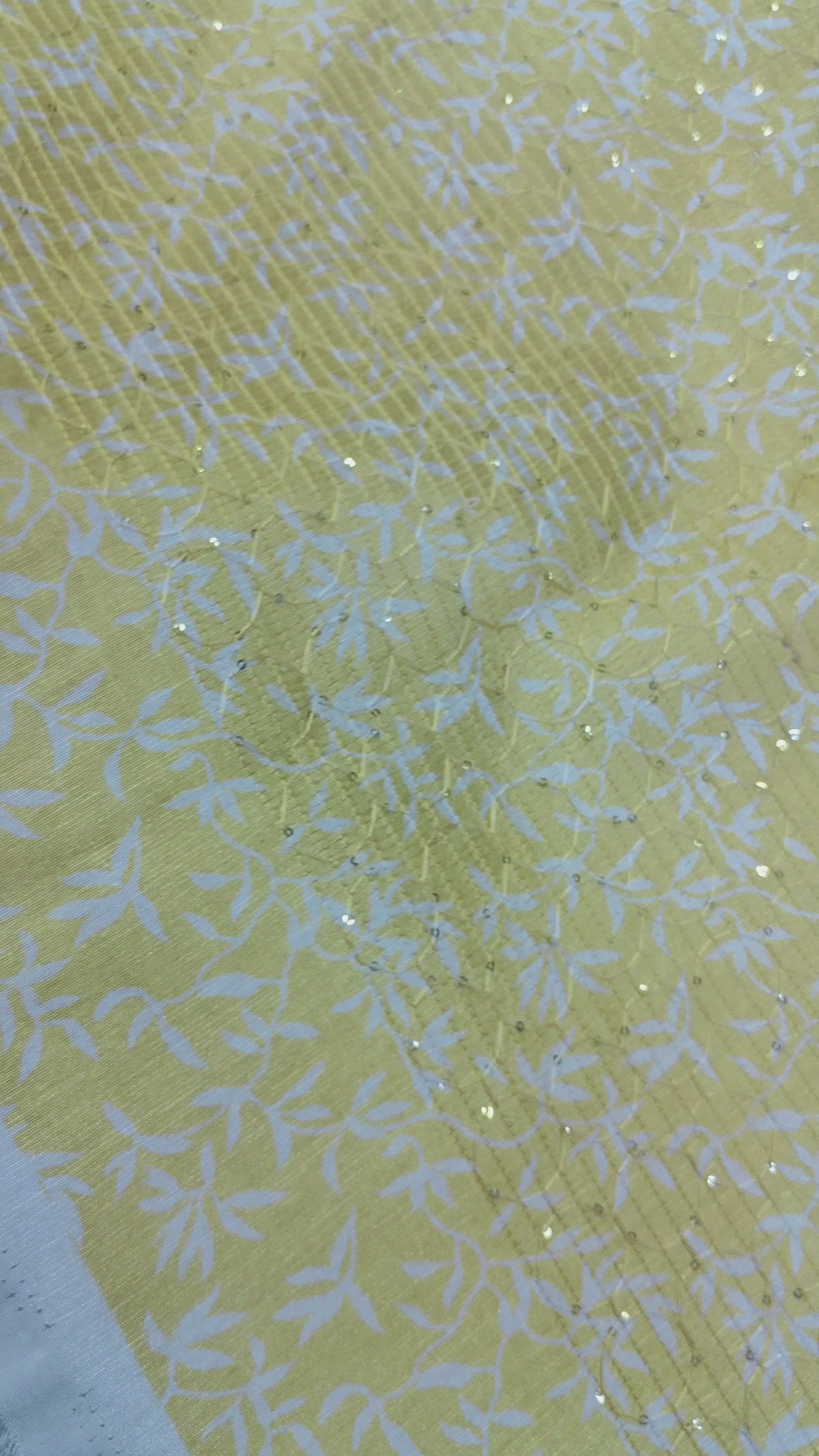Kurta Fabric ManTire Designer Silk Jasmine Embroidery Colour Lemon
