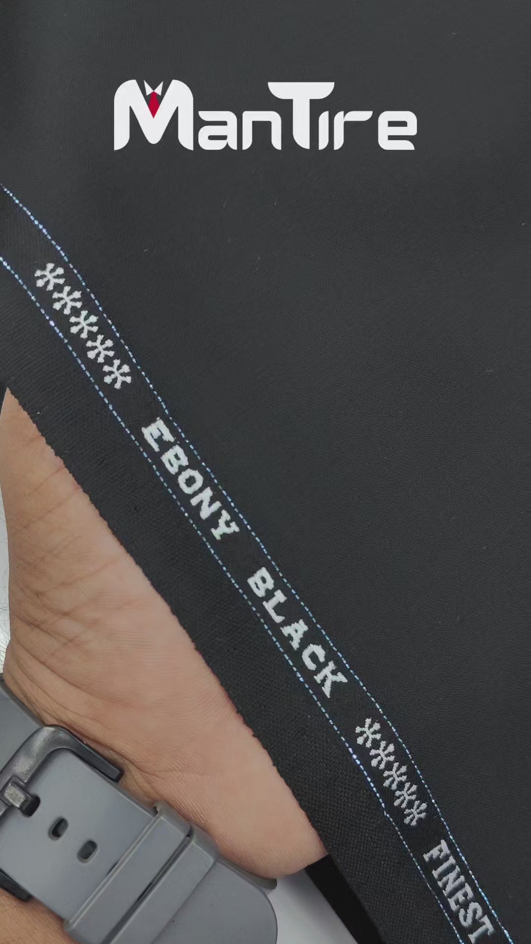 Suit Fabric Reid N Taylor Exotic Super 150s Luxurious 95% Rich Wool Plain Color Rich Black