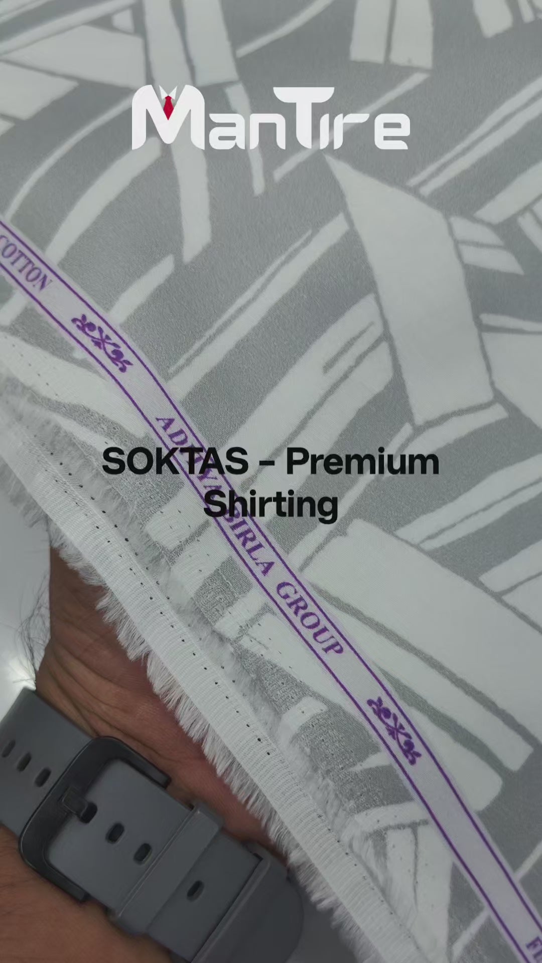 Shirt Fabric Soktas Finest 60s Giza Cotton Digital Print Colour Muted Green