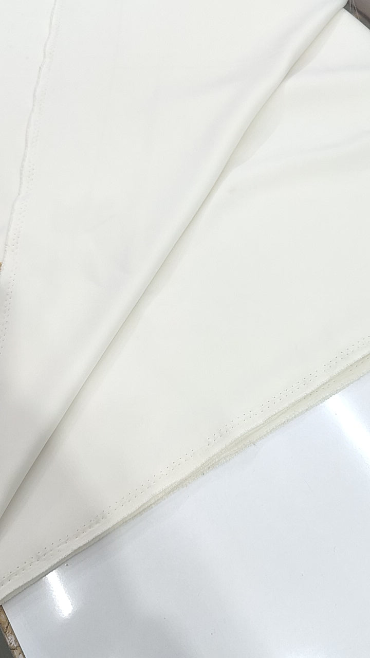ManTire Premium Designer Bandhgala Suit Fabric With Handwork Colour Off White