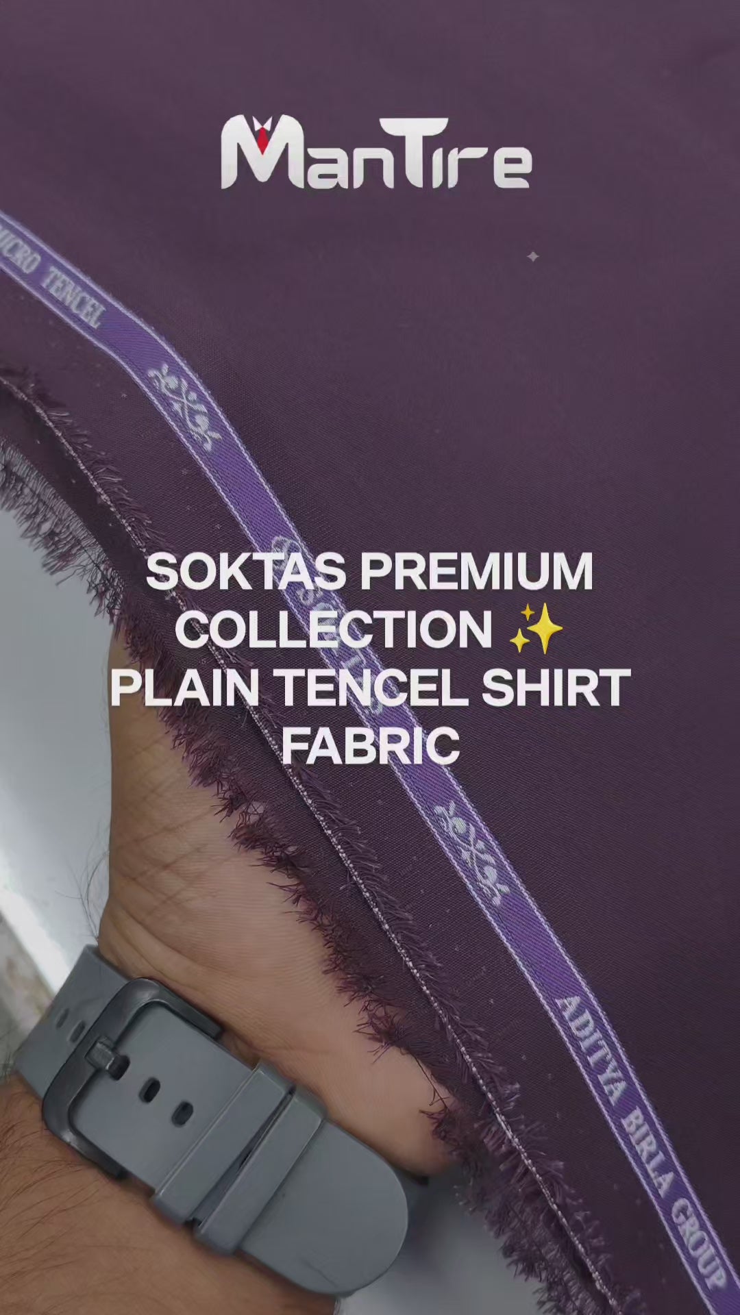 Shirt Fabric Soktas Tencel Plain Colour Baby Pink