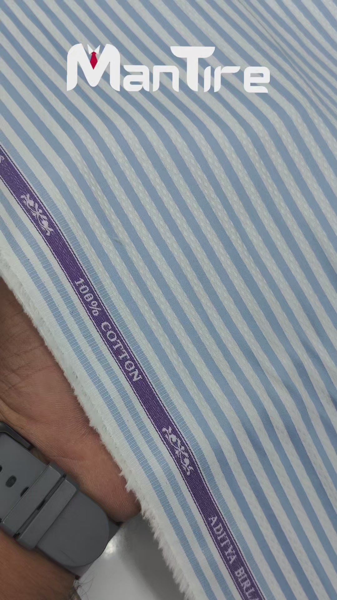 Shirt Fabric Soktas Finest 80s Giza Cotton Windowpane Check Colour Royal Blue N White