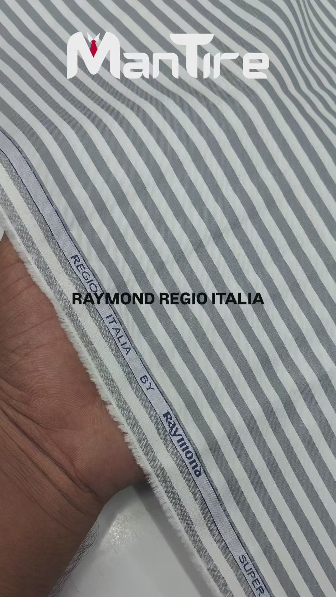 Shirt Fabric Raymond Regio Italia Super 2/120s Giza Cotton Bangal Stripe Colour Pink N White