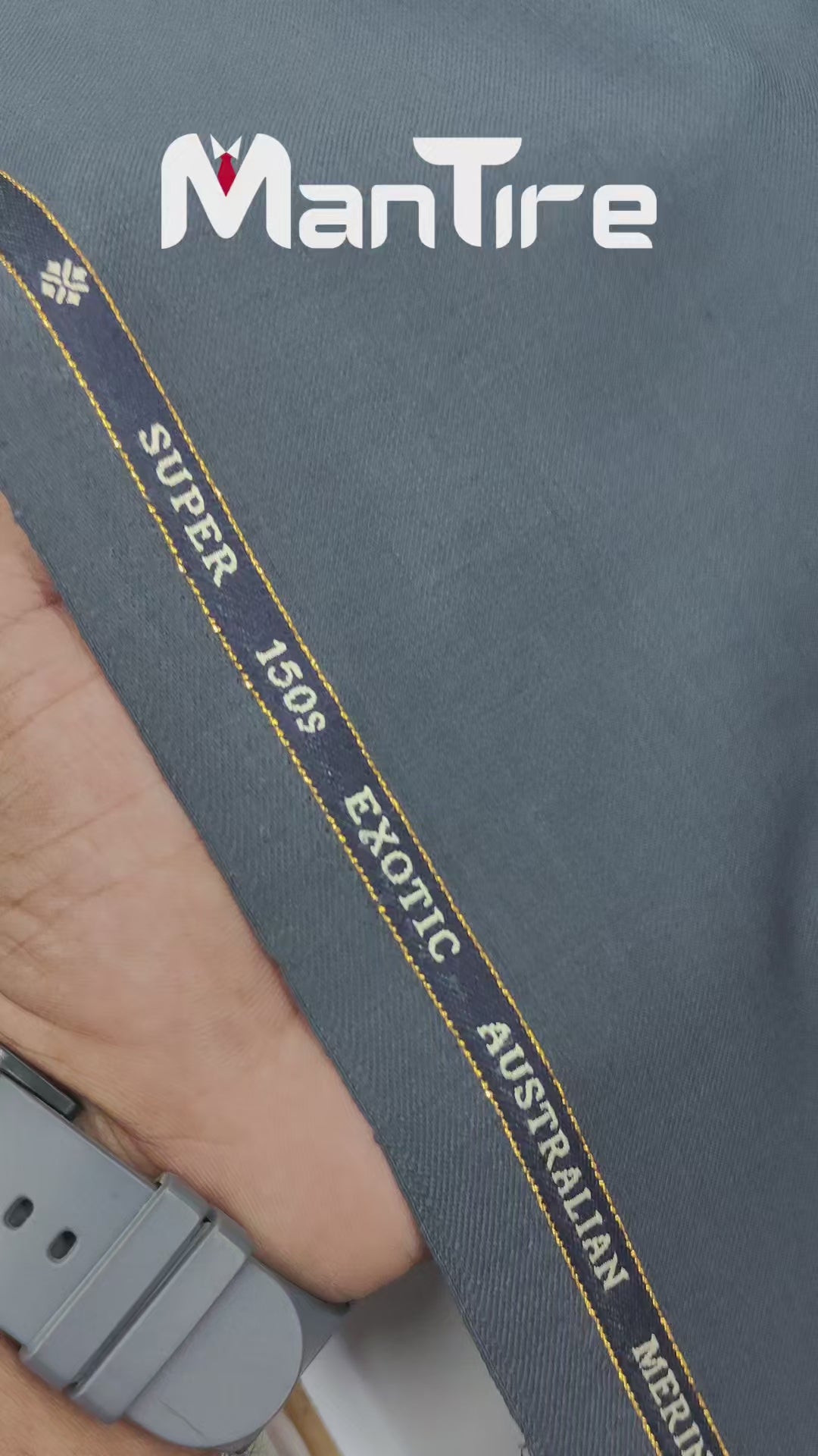 Trouser Fabric OCM Exotic Premium Super 150s Count 40% Merino Wool Plain Color Midnight Blue