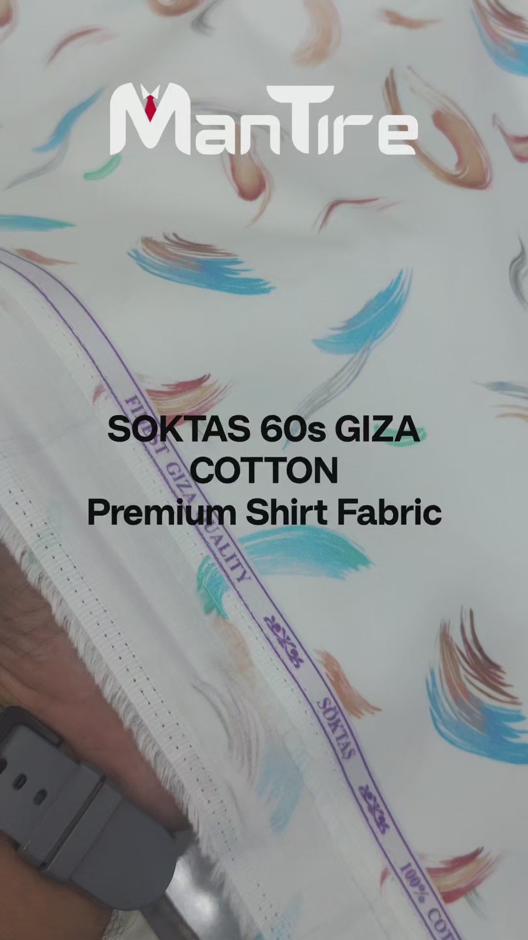 Shirt Fabric Soktas Finest 60s Giza Cotton Digital Print Colour Multicolour