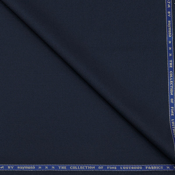 Suit Fabric Raymond Super Luxurious 42% Rich Wool Self Textured Color Dark Space Blue