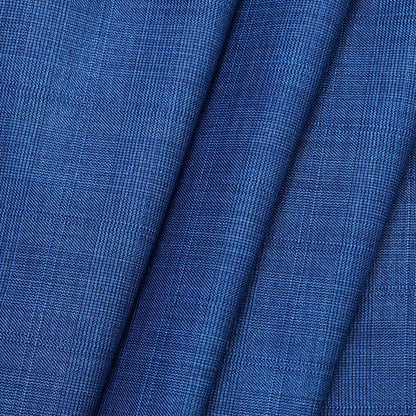 Raymond Fine Count Premium Violet Blue Check Blazer Fabric