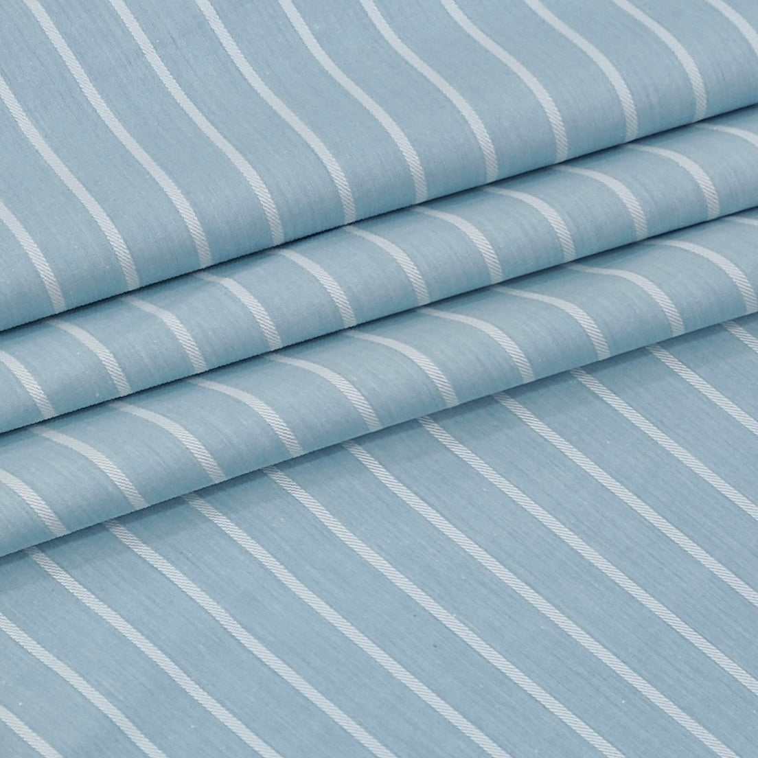Shirt Fabric Arvind 100% Pure Cotton Pencil Stripes Colour Greyish Blue