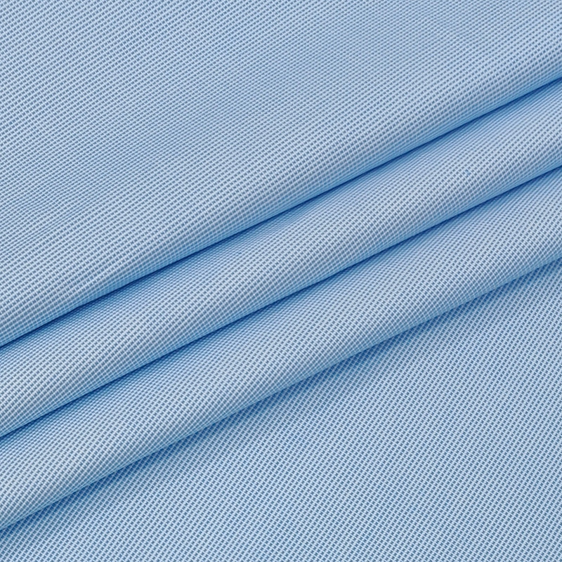Shirt Fabric Arvind 100% Pure Cotton Micro Check Colour Light Blue