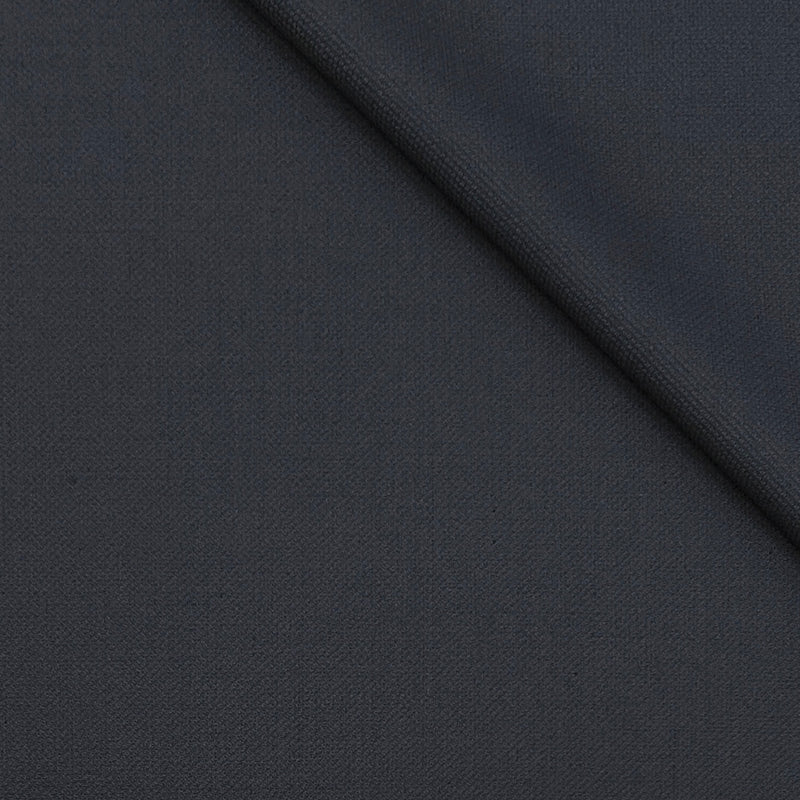 Suit Fabric Raymond Wool Blend Stretchable Textured Color Dark Slate Grey