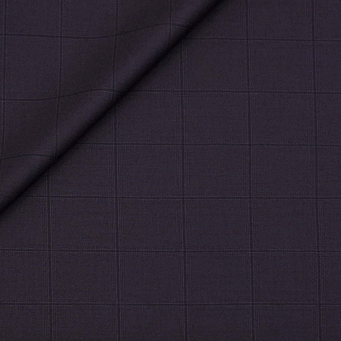 Trouser Fabric Canetti Italy Luxury TR Broad Check Colour Dark Wine