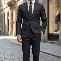 Suit Fabric Raymond Exotic Super 100s Count Luxurious 40% Rich Wool Structure Color Metal Grey