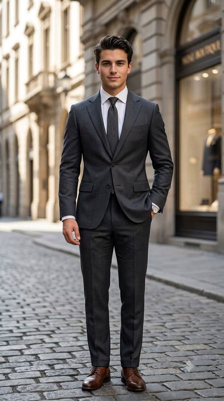 Suit Fabric Raymond Exotic Super 100s Count Luxurious 40% Rich Wool Structure Color Metal Grey