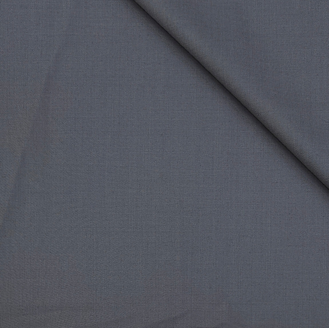 Suit Fabric Raymond Exotic Super 140s Count Luxurious 40% Rich Wool Plain Color Charcoal Slate Grey