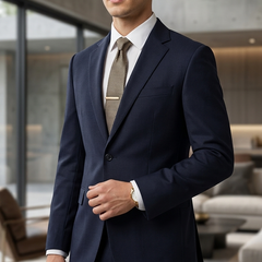 Suit Fabric Raymond Exotic Super 200s Count Luxurious 70% Rich Wool Self Dotted Color Dark Space Blue