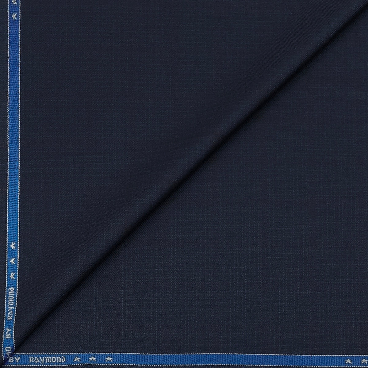 Blazer Fabric Raymond Poly Viscose Mix Check Colour French Blue