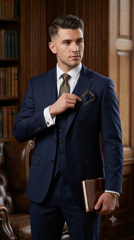 Suit Fabric Raymond Exotic Super 140s Count Luxurious 69% Rich Wool Stretchable Plain Color Midnight Ble