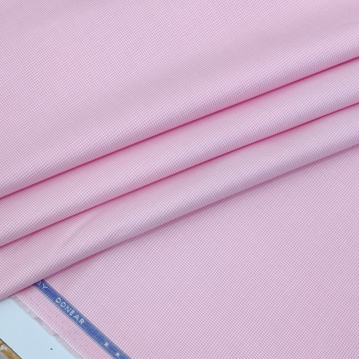 Shirt Fabric Donear Premium Giza Cotton Pin Check Colour Blush Pink