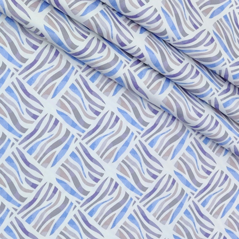 Shirt Fabric Soktas Finest 60s Giza Cotton Digital Print Colour Blue N Purple