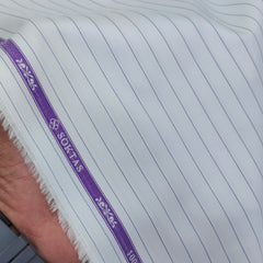 Shirt Fabric Soktas Finest 80s Giza Cotton Lining Colour Purple N White