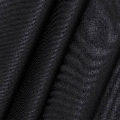 Raymond Fine Count Poly Wool Black Slub Blazer Fabric