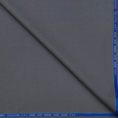 Suit Fabric Raymond Exotic Super 140s Count Luxurious 40% Rich Wool Plain Color Charcoal Grey