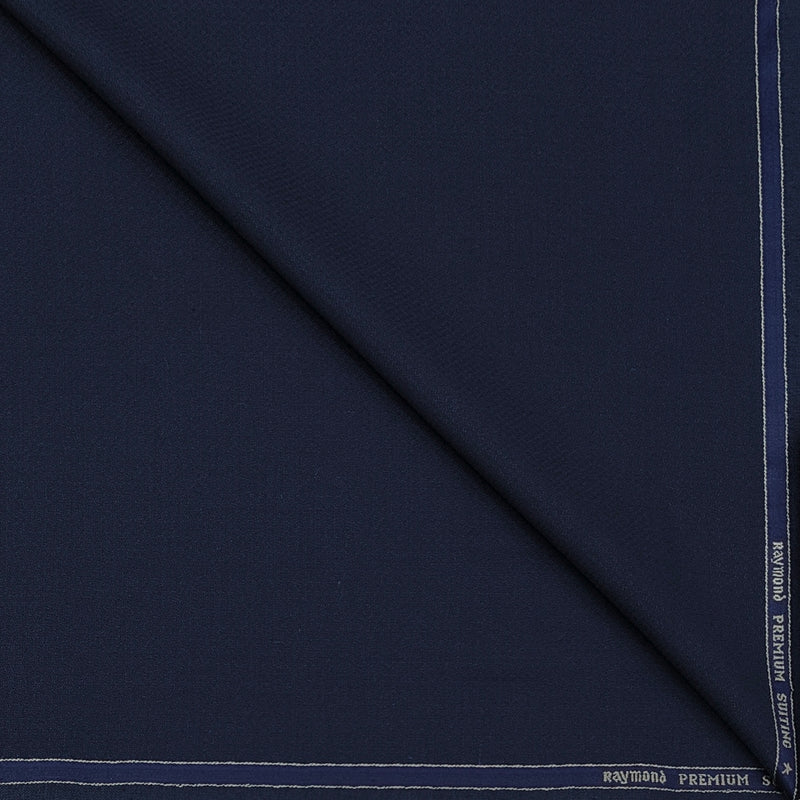 Suit Fabric Raymond Exotic Super 70s Count Luxurious 40% Rich Wool Dobby Color Midnight Blue