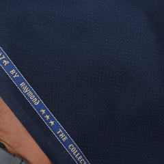 Suit Fabric Raymond Super Luxurious 42% Rich Wool Micro Dobby Color Space Blue