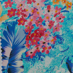 Shirt Fabric Raymond Regio Italia 100% Silk Digital Printed Colour Sea Blue,Red