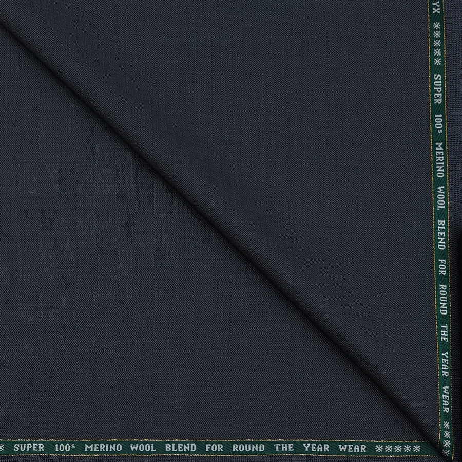 Suit Fabric Raymond Exotic Super 100s Count Luxurious 40% Rich Wool Structure Color Metal Grey