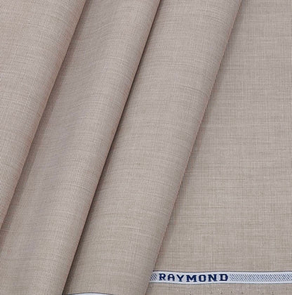 Raymond Premium Pure Cotton Unstitched Plain Shirt Fabric Colour Light Brown