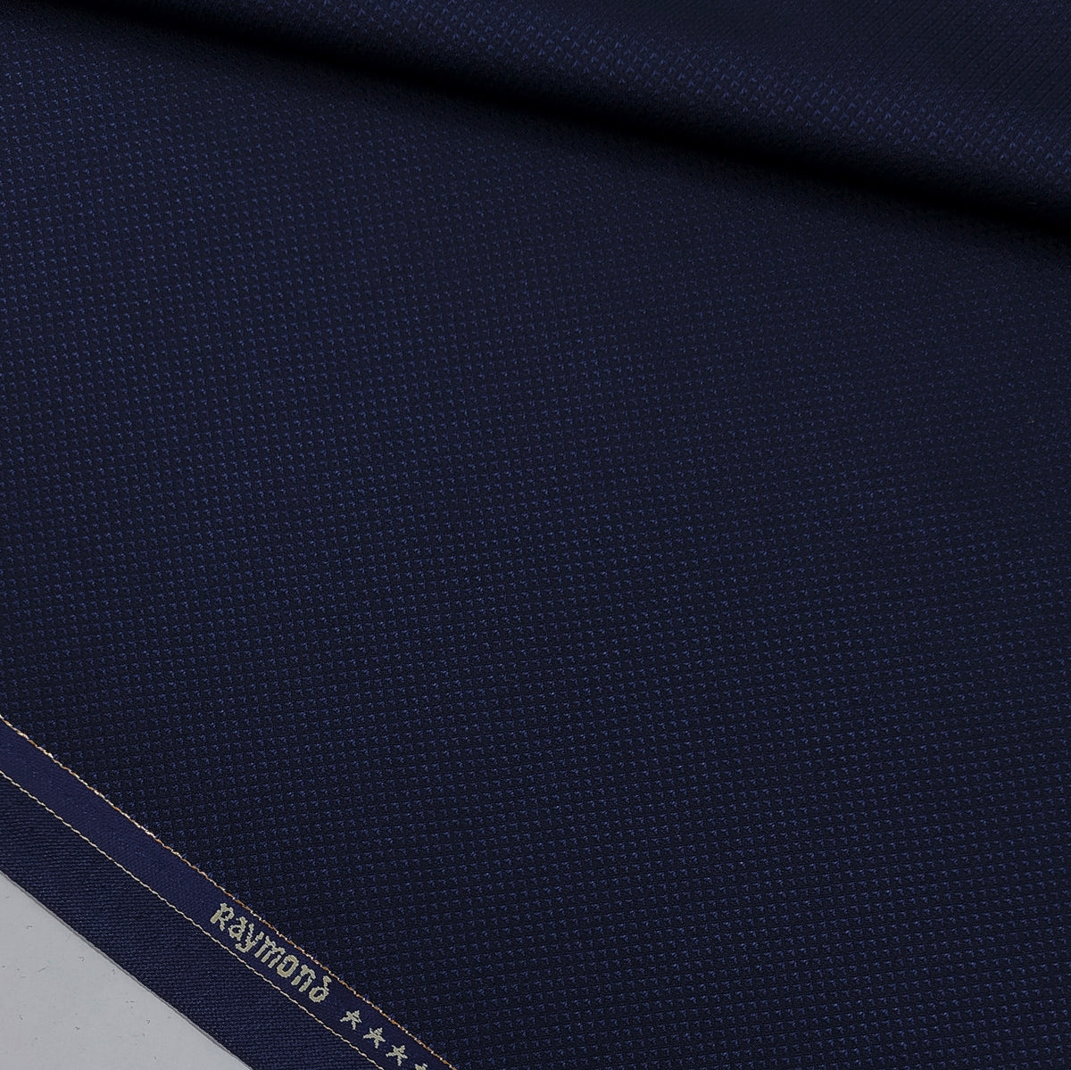 Suit Fabric Raymond Exotic Super 100s Count Luxurious 40% Rich Wool Dobby Color Dark Indigo
