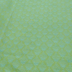ManTire Men's Designer Silk Digital Printed Kurta Fabric Color Pistachio Green