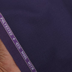 Suit Fabric Raymond Super Luxurious 45% Rich Wool Dobby Color Indigo Pruple