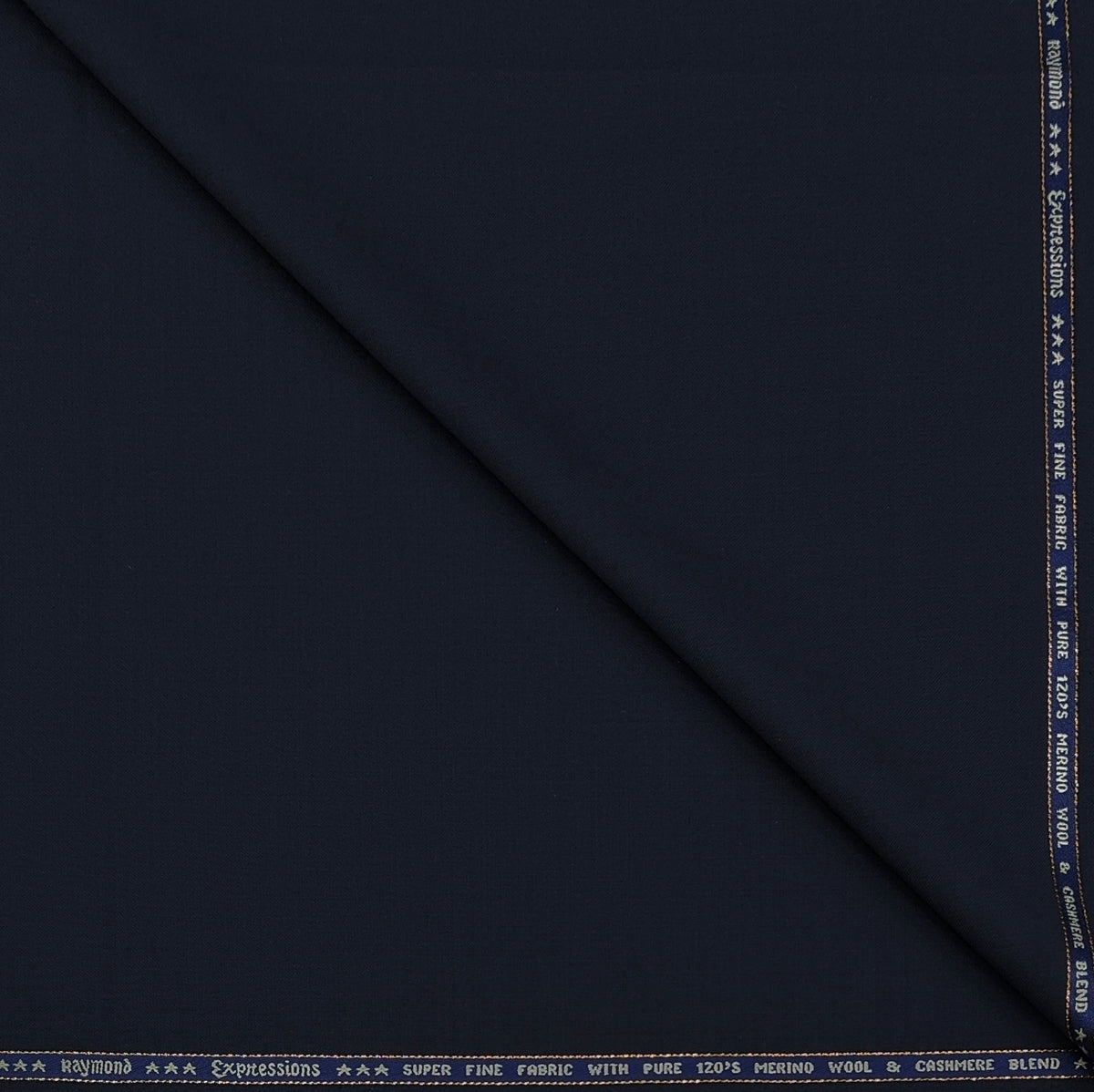 Suit Fabric Raymond Exotic Super 120s Count Luxurious 60% Rich Wool Plain Color Dark Blue