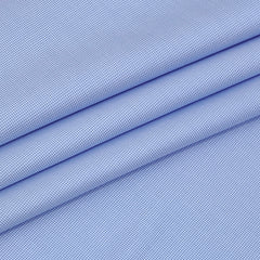 Shirt Fabric Donear Premium Giza Cotton Pin Check Colour Blue
